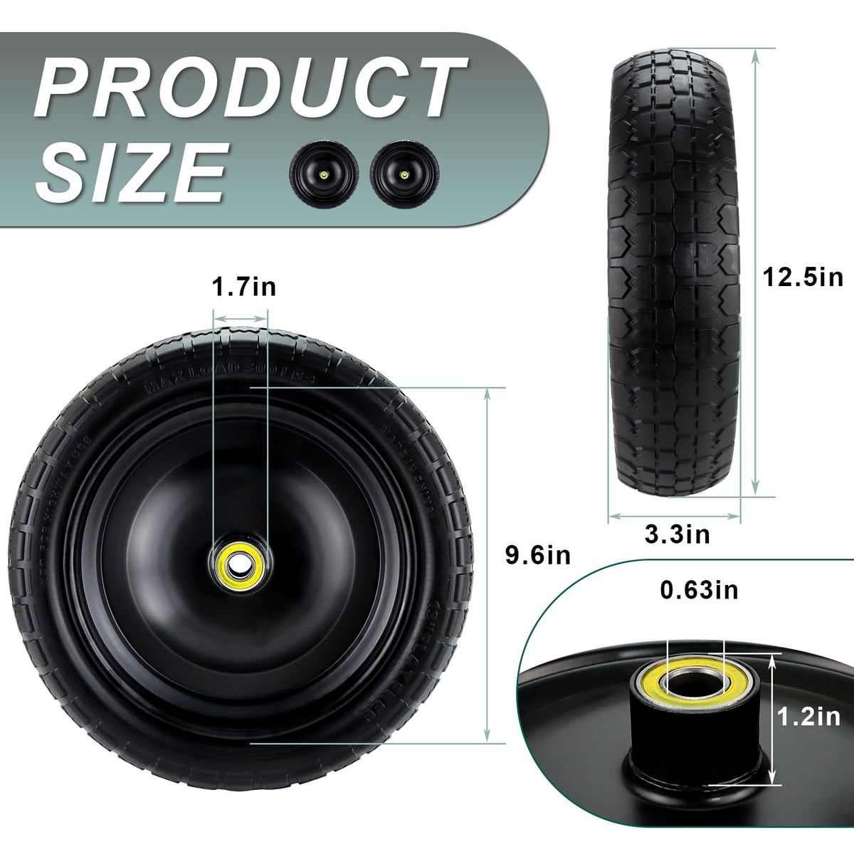 Cenipar heavy-duty dolly wheel for easy handling and long life