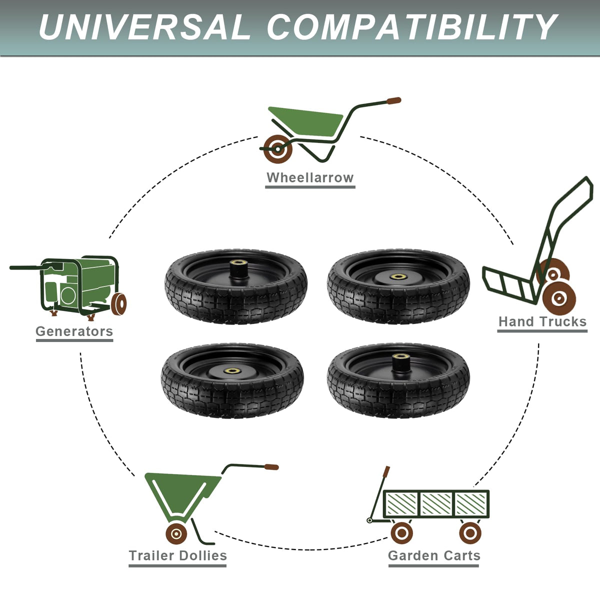 Cenipar serrated tread tire provides traction on uneven garden terrain