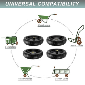 Cenipar serrated tread tire provides traction on uneven garden terrain