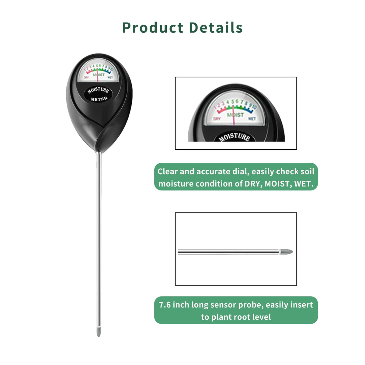 Censinda plant care meter for versatile indoor and outdoor monitoring