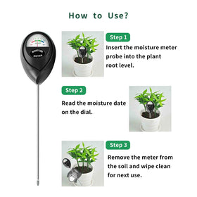 Censinda portable moisture meter to check soil before watering