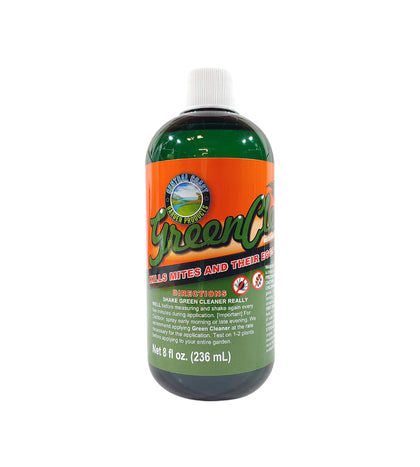 Central Coast Garden Green Cleaner bottle pour for easy mite control on plants