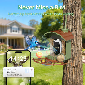 Centvicam solar powered bird feeder for outdoor monitoring in sunlight