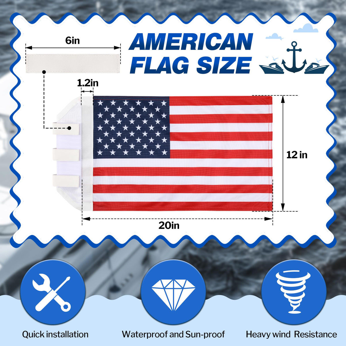 Ceoighe flag heavy duty nylon provides wind resistance