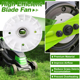 Ceoighe washer included promotes balanced blade mounting