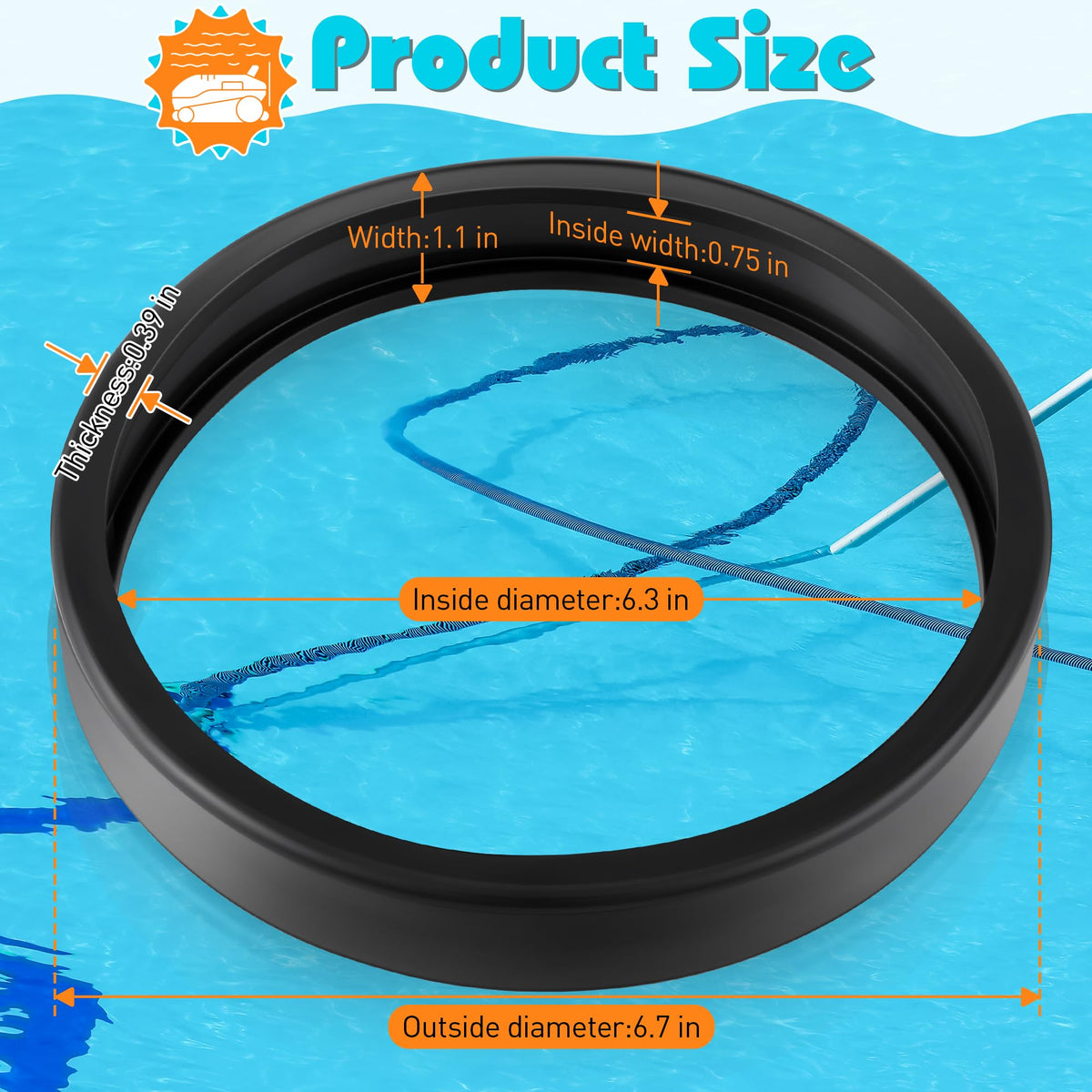 Ceoighe Polaris 280 compatible tire enhances tracking during cleaning