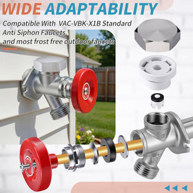Ceoighe vacuum breaker with stainless steel cover reduces backflow risks