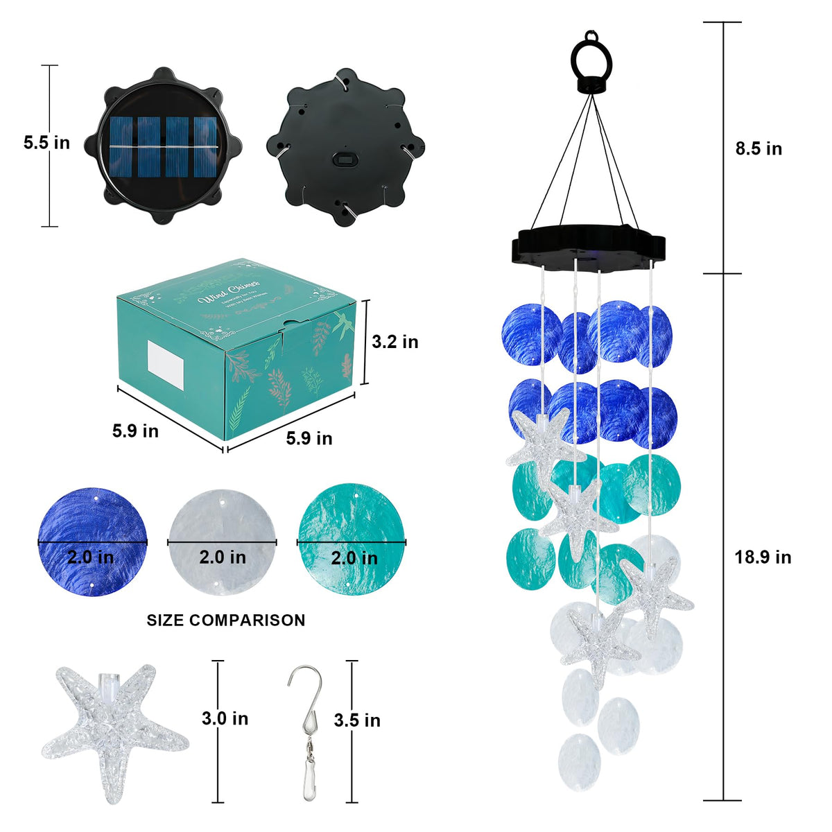 Cerflyer gift-box solar wind chime is ready for gifting