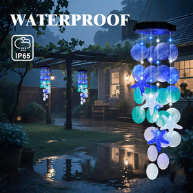 Cerflyer solar-powered wind chime lights up evenings for 6–8 hours