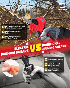 Cerycose pruning in action demonstrates fast 0.5-second cuts