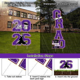 CESOF fiberglass stakes ensure sturdy support for outdoor displays.