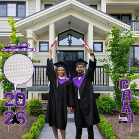 CESOF outdoor graduation decor enhances porch and lawn celebrations.