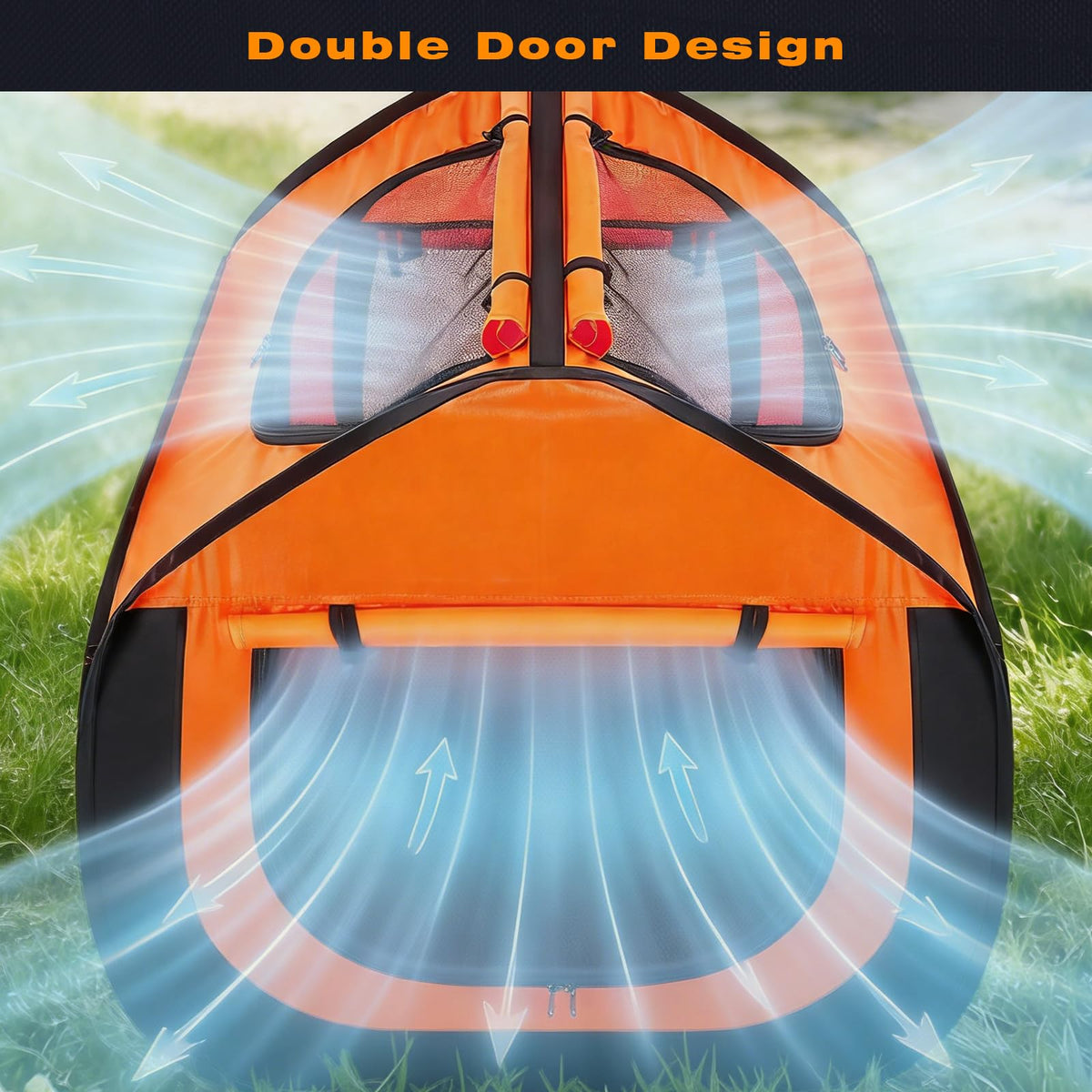 CestMall brooder box double-door design with breathable mesh.