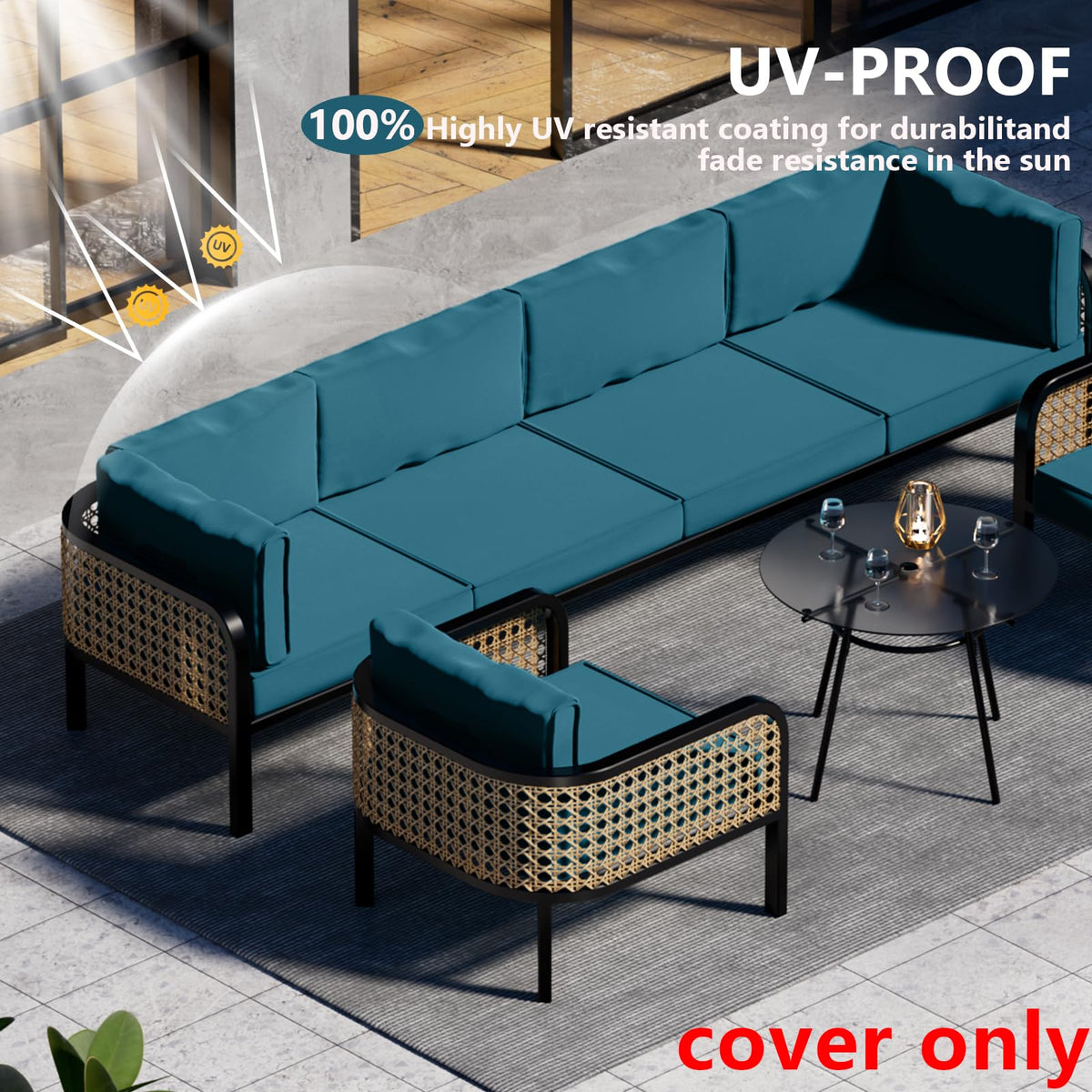 Cethytirko back cushion cover provides protection for back cushions.