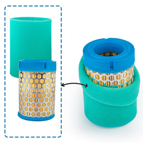 Ceukius Kohler CH395 compatibility air filter for 14 HP engines.