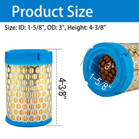 Ceukius pre-filter protects the engine from debris during lawn care.