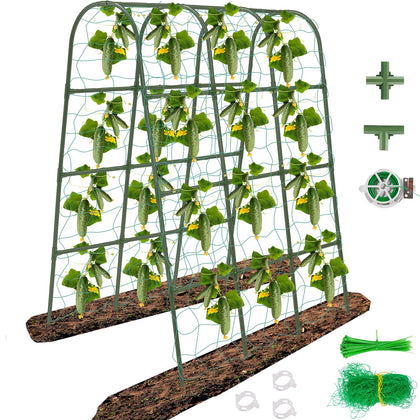 CFKEMZY 65x50 cucumber trellis assembly for stable support and airflow