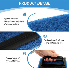 CfoPiryx waterline cleaning brush angle reaches corners easily.