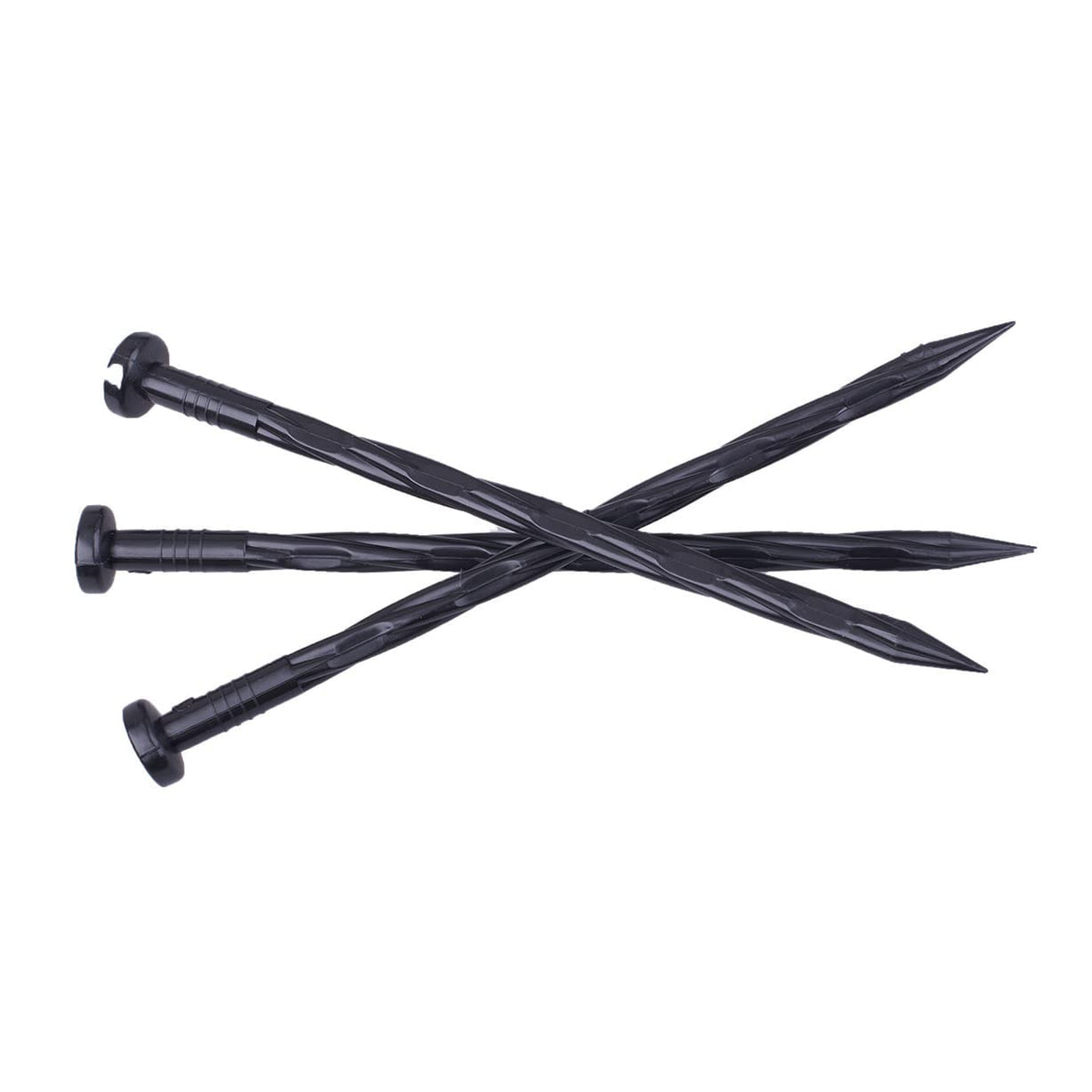 CFUTABOH durable plastic spikes prevent rust while anchoring weed fabric