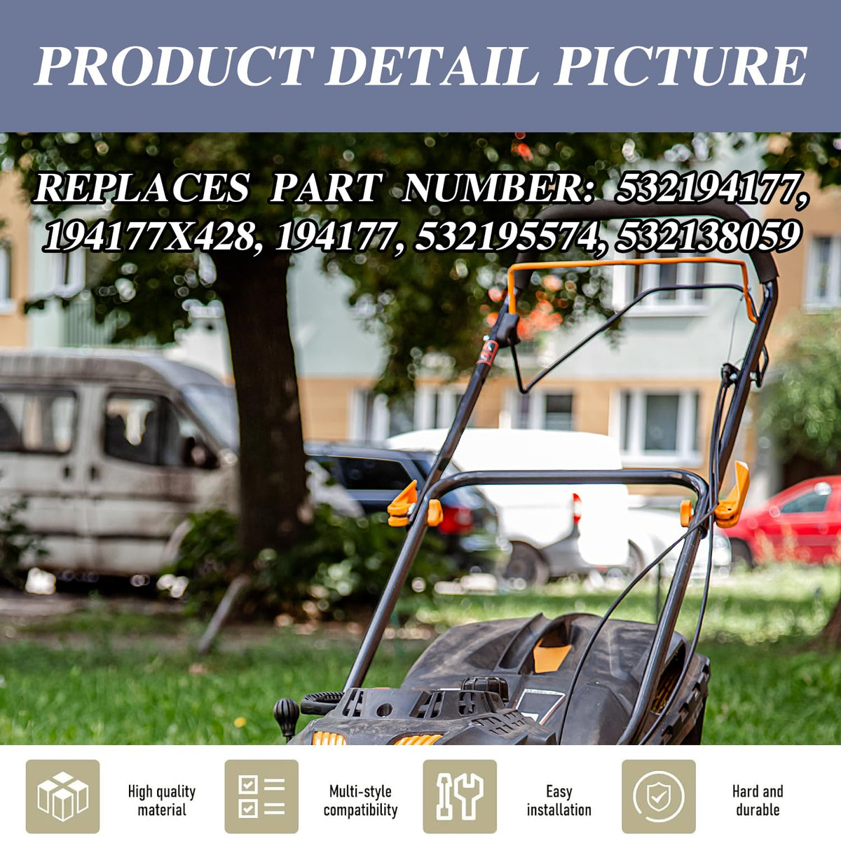 CFWMXG 2-pack bail control bars for budget-friendly mower maintenance.