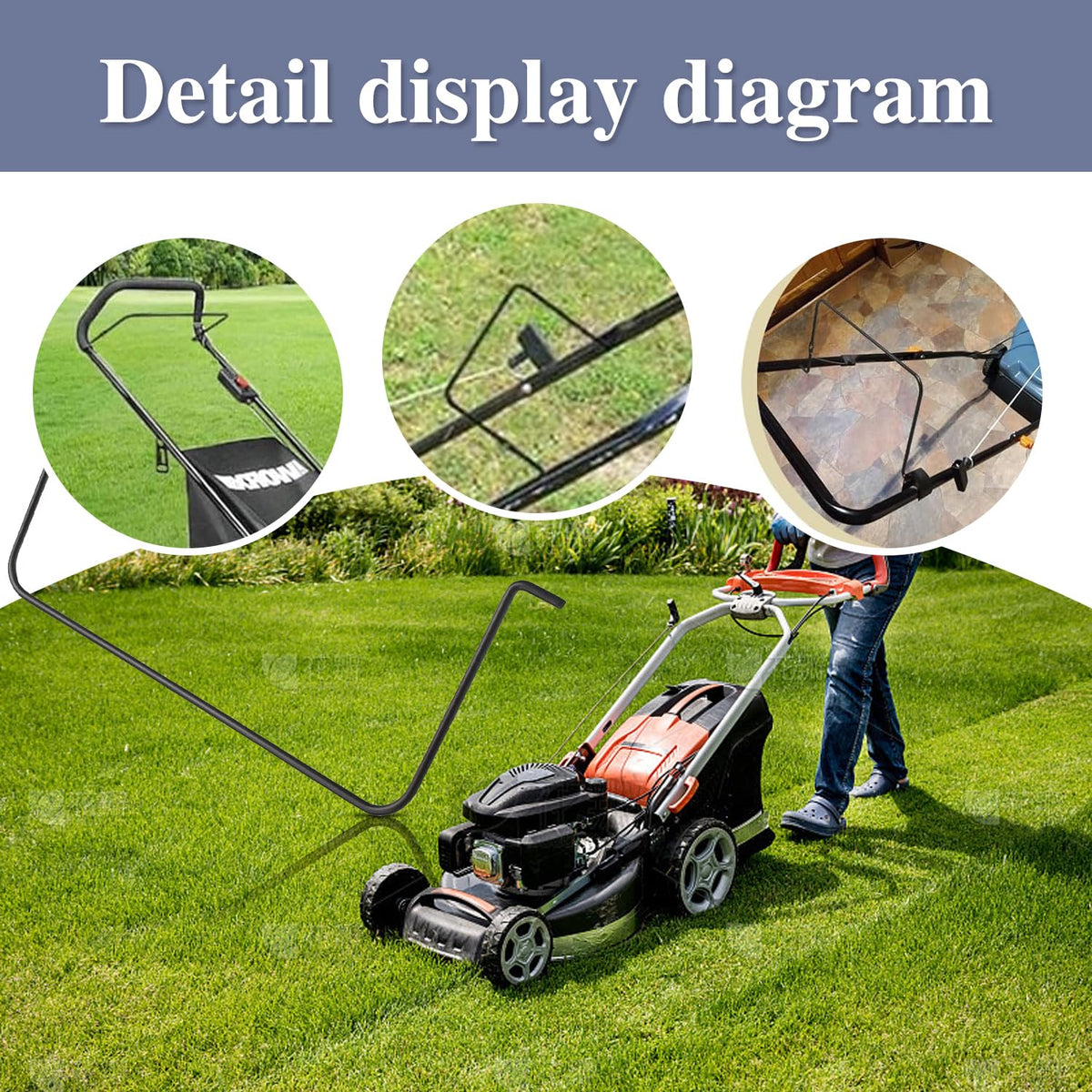 CFWMXG bail control bar for weed eater replacements with durable design.