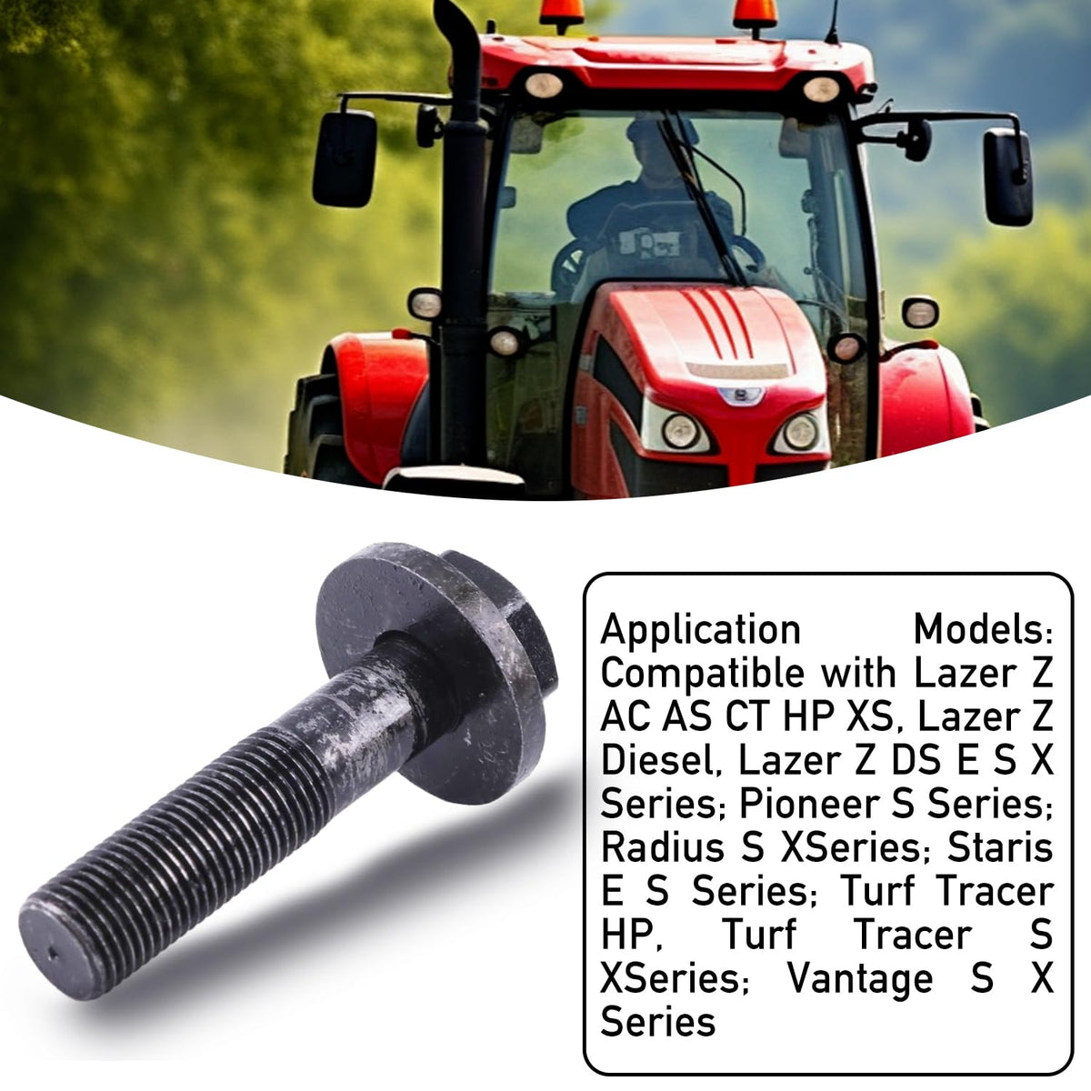 CFWMXG 109-9220 bolt with label included for proper fit and identification