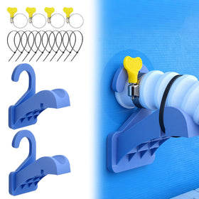 Cfyosnk pool hose holder with anti-slip base keeps hoses steady during operation.