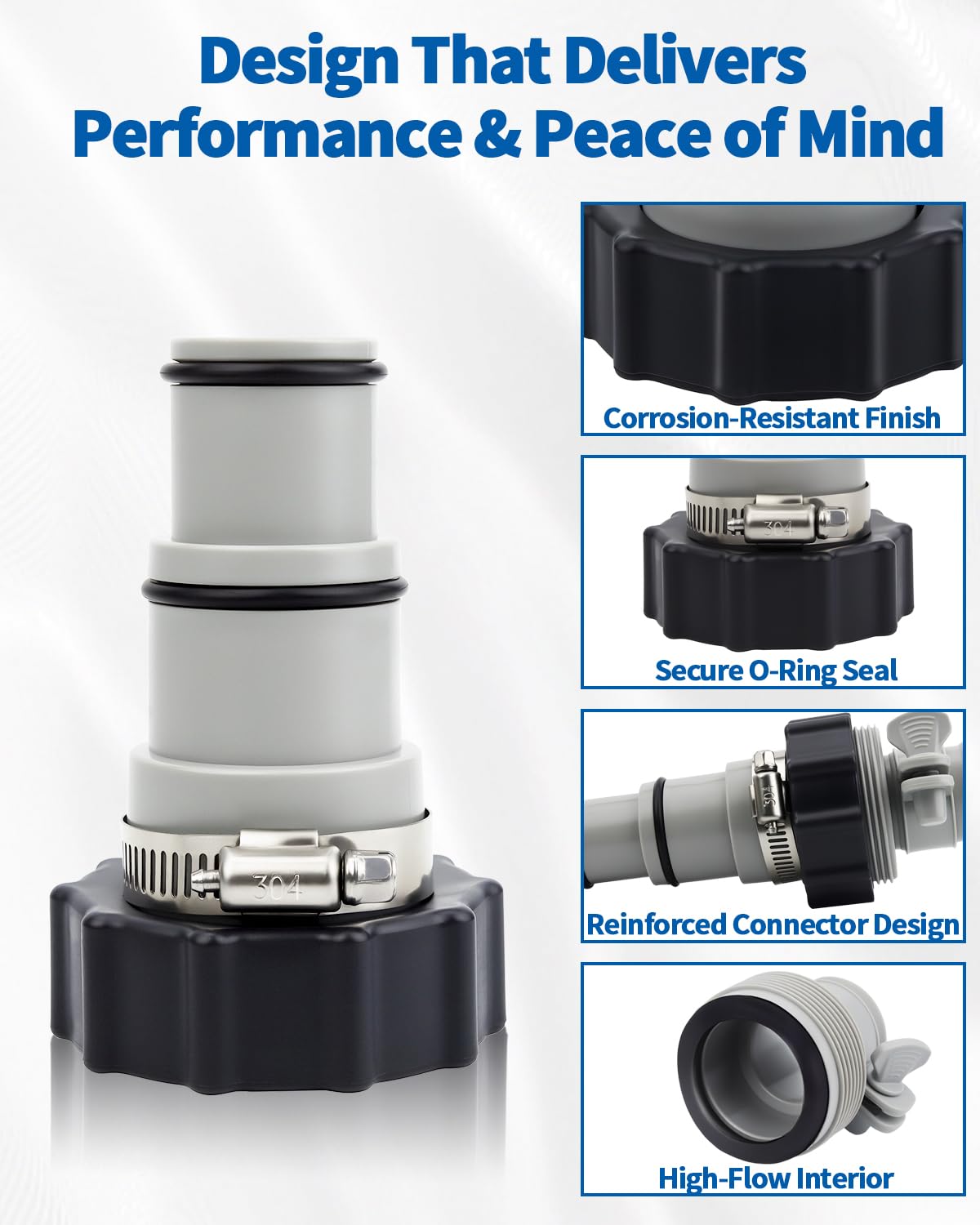 Cfyosnk rubber washers offer reliable seals for secure, long-lasting pool connections.