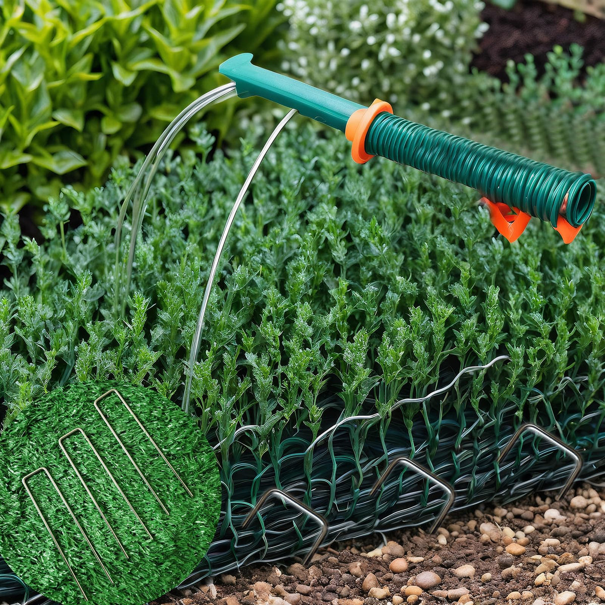 CGAIBE reusable anti-rust stakes for seasonal landscaping projects.