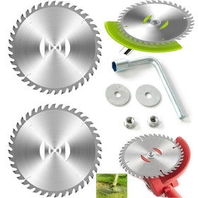 CGNRONEAU 6-inch carbide blade close-up for thick weeds and branches