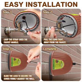 CH24Globall outdoor spigot cover demonstrates all-season durability and long-lasting performance.