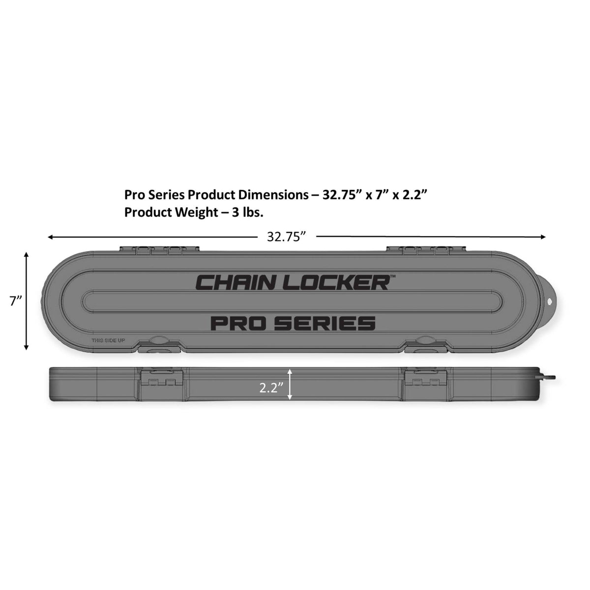 Chain Locker Pro Series high-vis yellow design improves on-site visibility and organization.