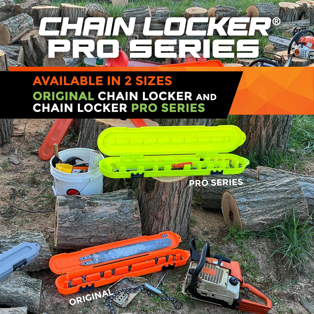 Chain Locker Pro Series reinforced hinges and rust-resistant stainless rods.