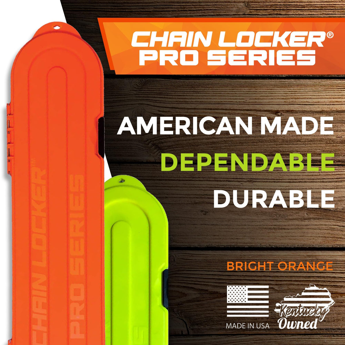 Chain Locker Pro Series two-row organization keeps chains tidy and accessible.