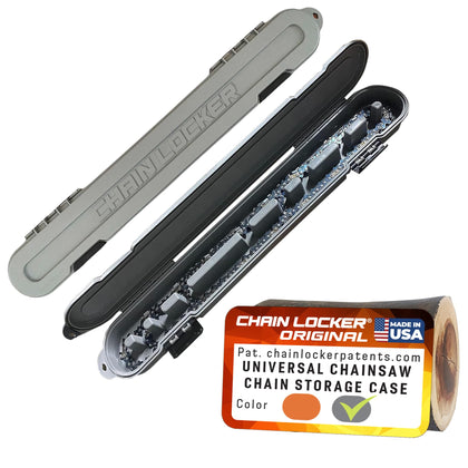 Chain Locker universal design case securely holds up to 20-inch chains for organized transport.