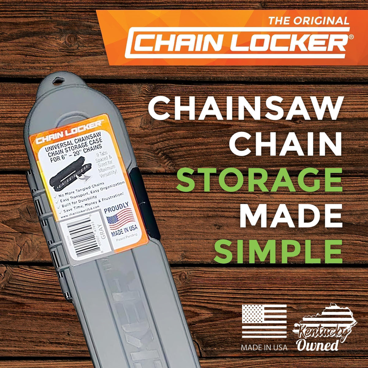 Chain Locker USA-made rugged case for dependable outdoor work.