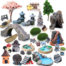 CHAKANLX fairy garden rockery enhances micro landscape details for terrariums