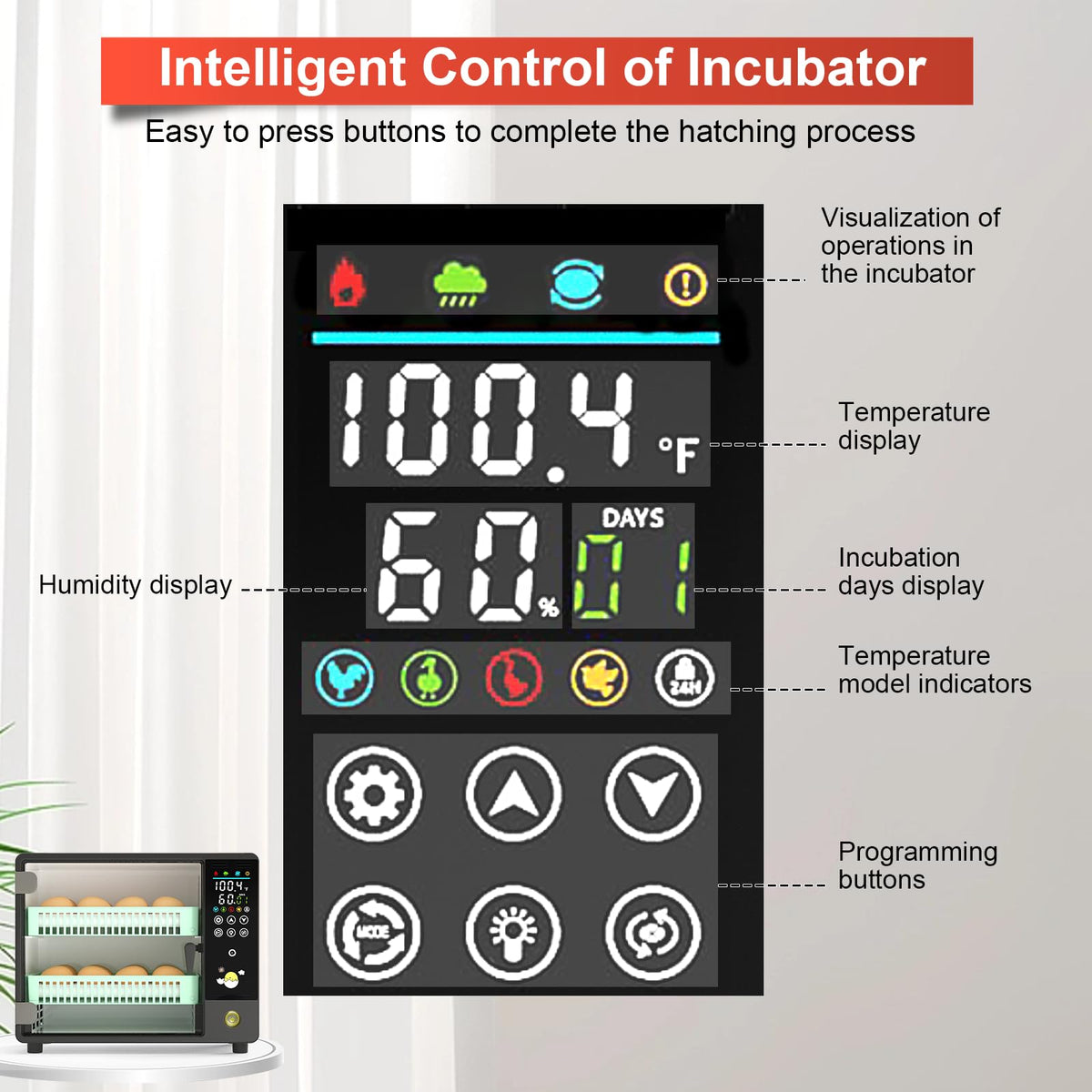 Chalixion interior light helps inspection in dim environments.