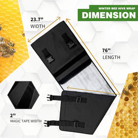 Challicare hive wrap with adjustable buckles fits 10-frame hives