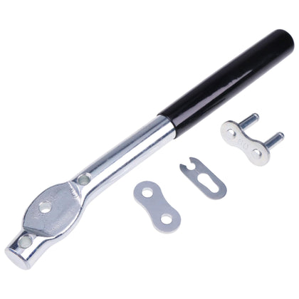 Chamixx hydraulic control valve handle closeup highlights rugged construction for reliable field use.