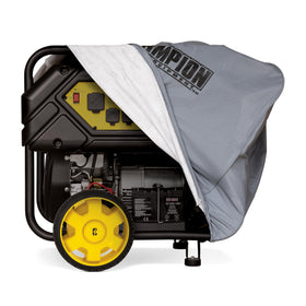 Elastic-base secure-fit around a generator delivers quick, snug protection