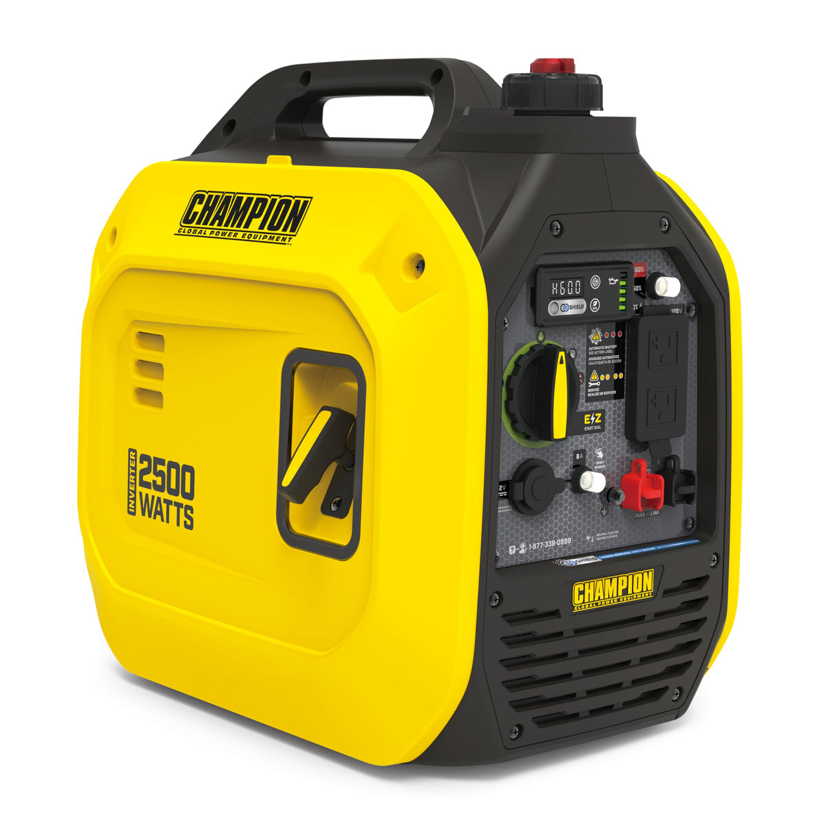 Champion 2500-watt inverter is ultra-lightweight for easy transport during outdoor activities
