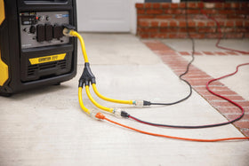 Two-foot adapter keeps cords neat with safe clearance