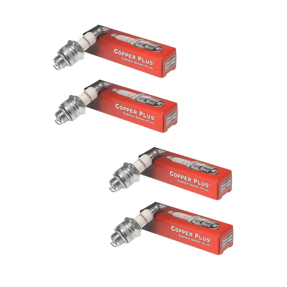 Champion RC12YC spark plug 4-pack for Craftsman engines, OEM replacement for reliable starts.