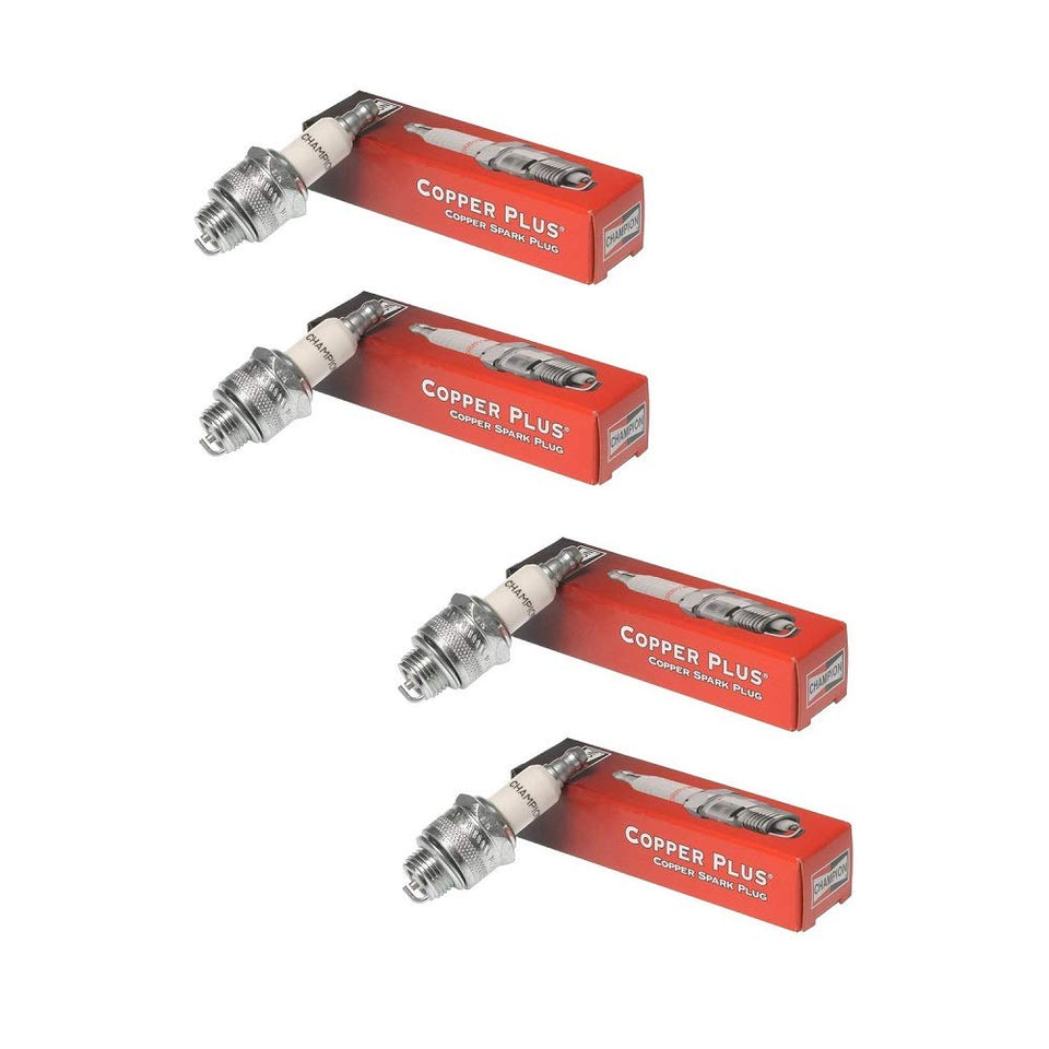 Champion RC12YC spark plug 4-pack for Craftsman engines, OEM replacement for reliable starts.