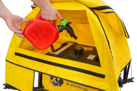 GenTent waterproof seams and rugged fabric prevent leakage in storms