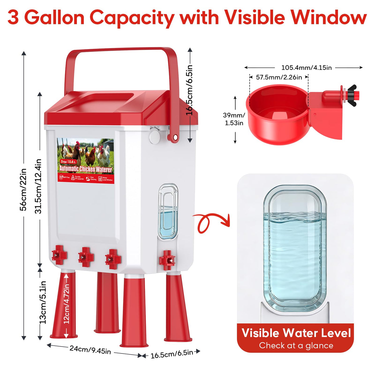 CHAMUTY water cups eight-unit setup supports steady sipping