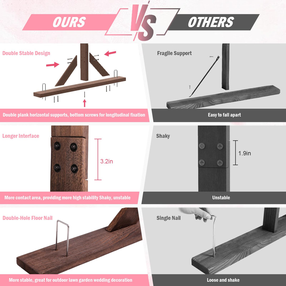 Chamvis arch assembly instructions with clear steps for quick setup.