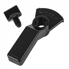ChangTa NeverLube valve handle black, front view, quick upgrade for pool valves.