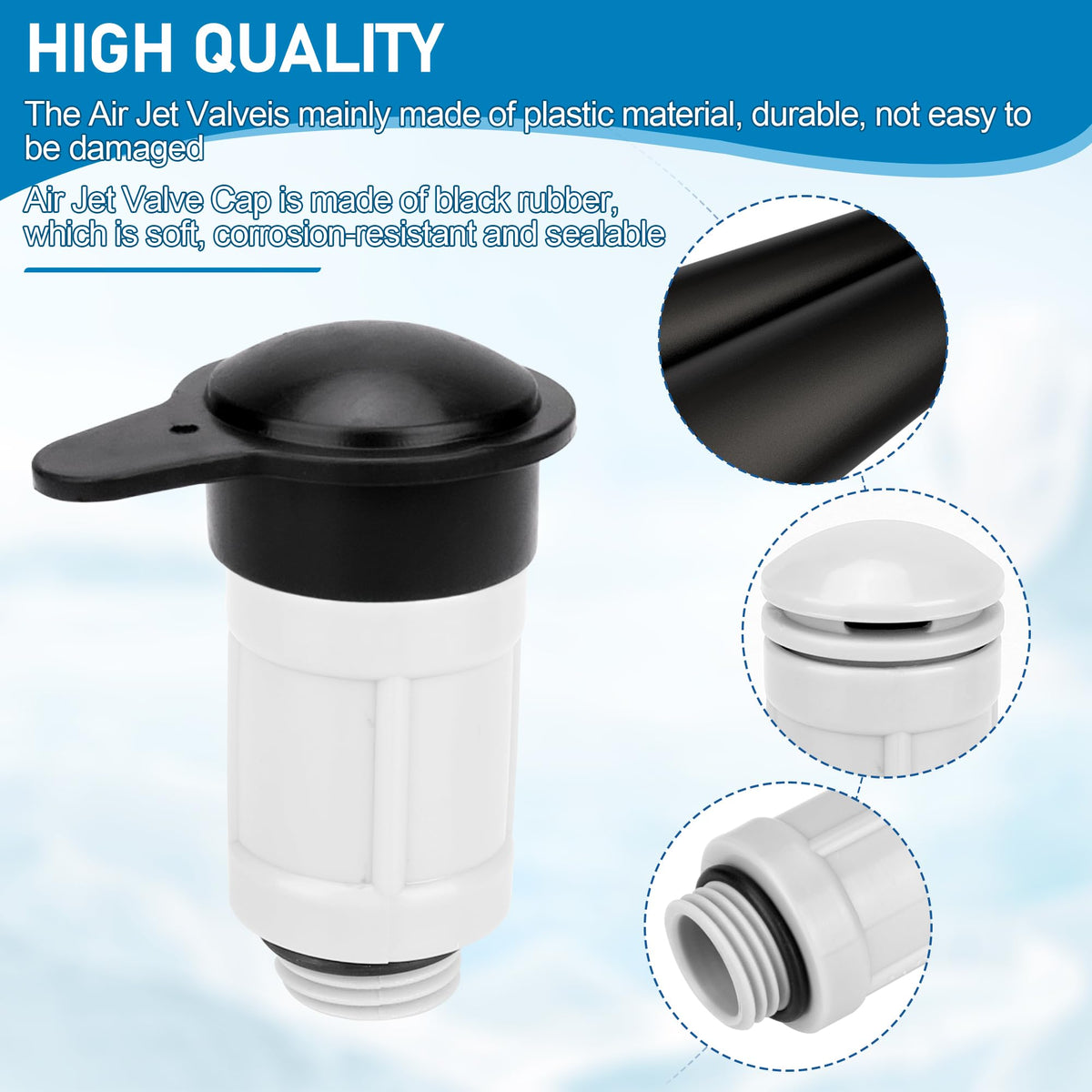 Valve with inlet nozzle compatibility for multiple Intex models.
